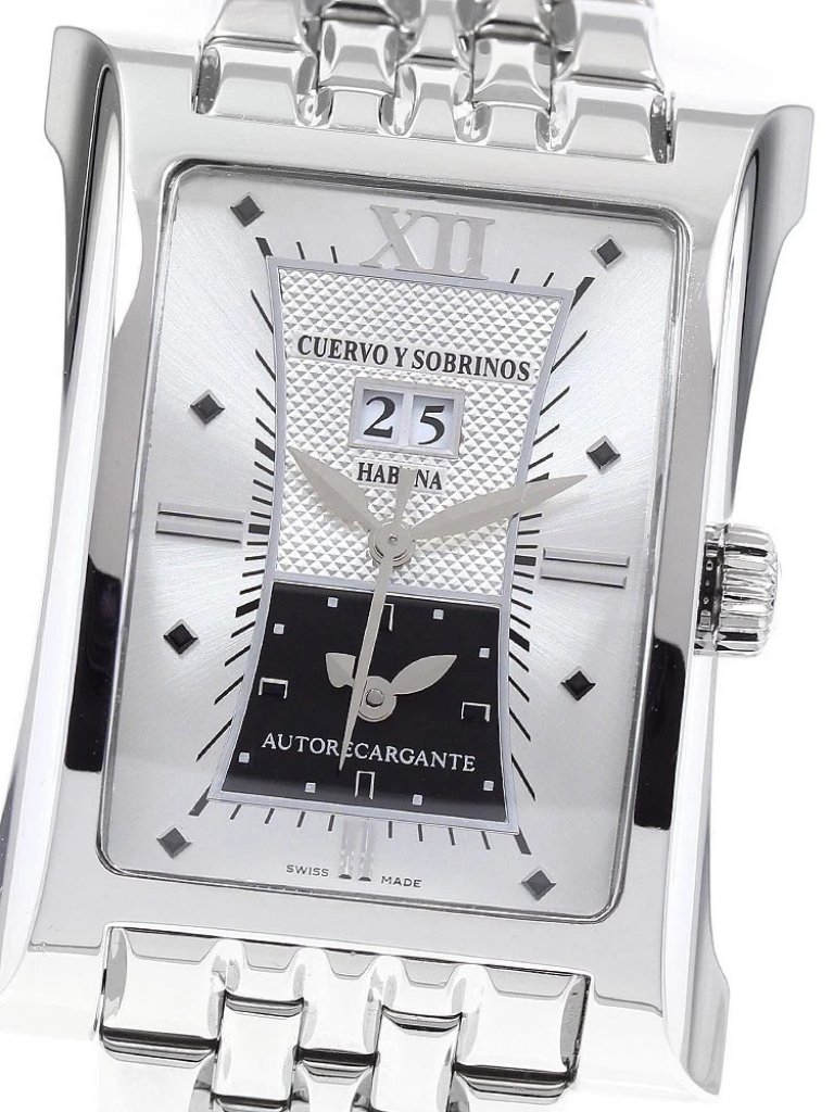 Cuervo Y Sobrinos Esplendidos Dual Time A24512 Automatic Mens Watch